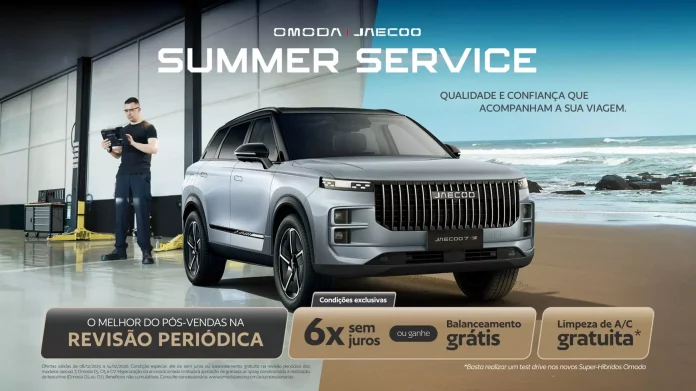 OMODA & JAECOO lança campanha nacional de pós-venda Summer Service até fevereiro