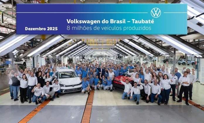 VW de Taubaté atinge 8 milhões de veículos produzidos