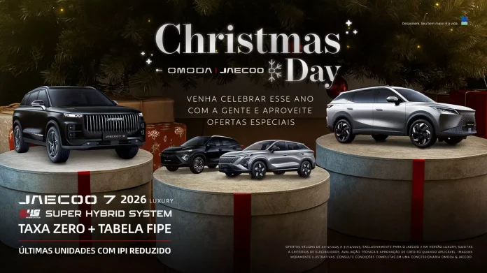 OMODA & JAECOO realiza ação de vendas “O&J Christmas Day”