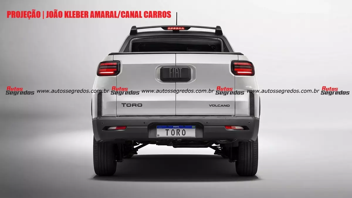 Projeção Fiat Toro 50 anos MHEV 48 Volts 2027 