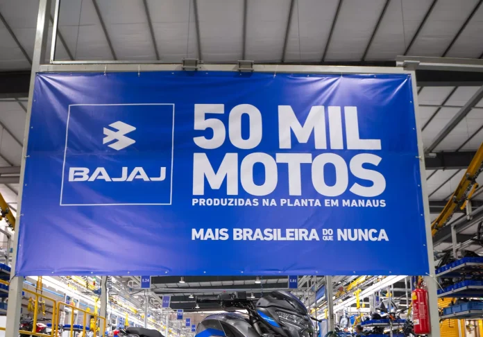 Bajaj alcança 50 mil motocicletas produzidas na fábrica de Manaus